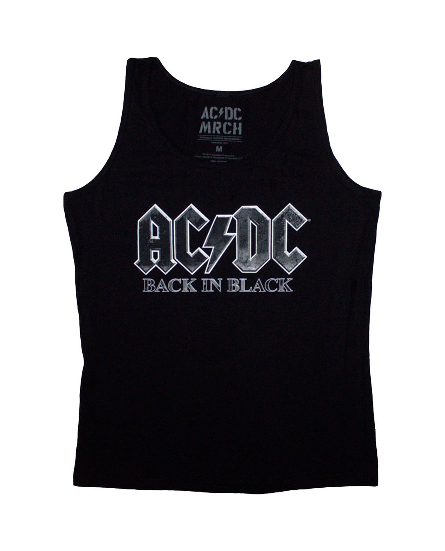 AC/DC - Camiseta Tirantes Mujer "Back In Black"