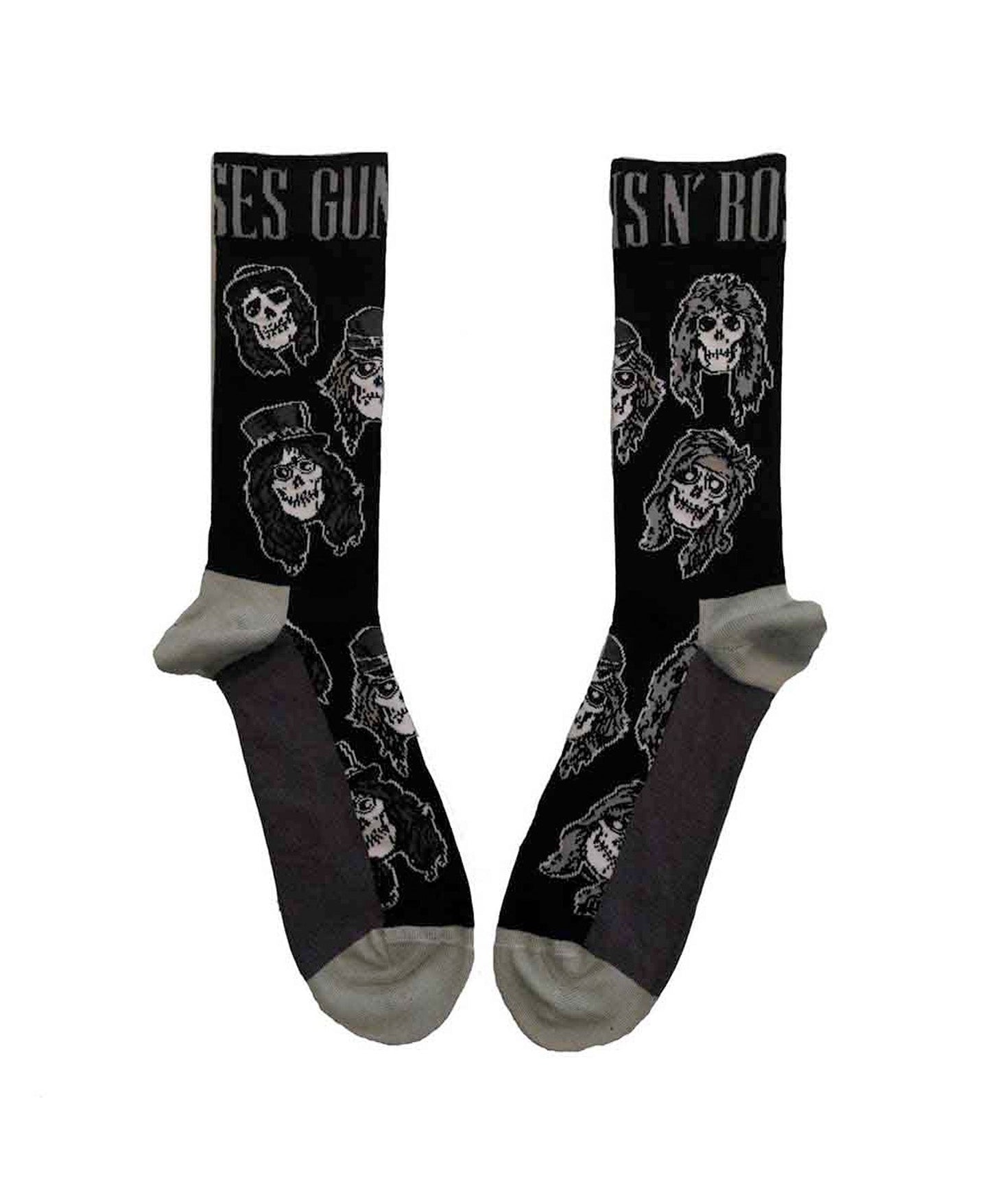 Guns N' Roses - Calcetines "Skulls Band Monochrome