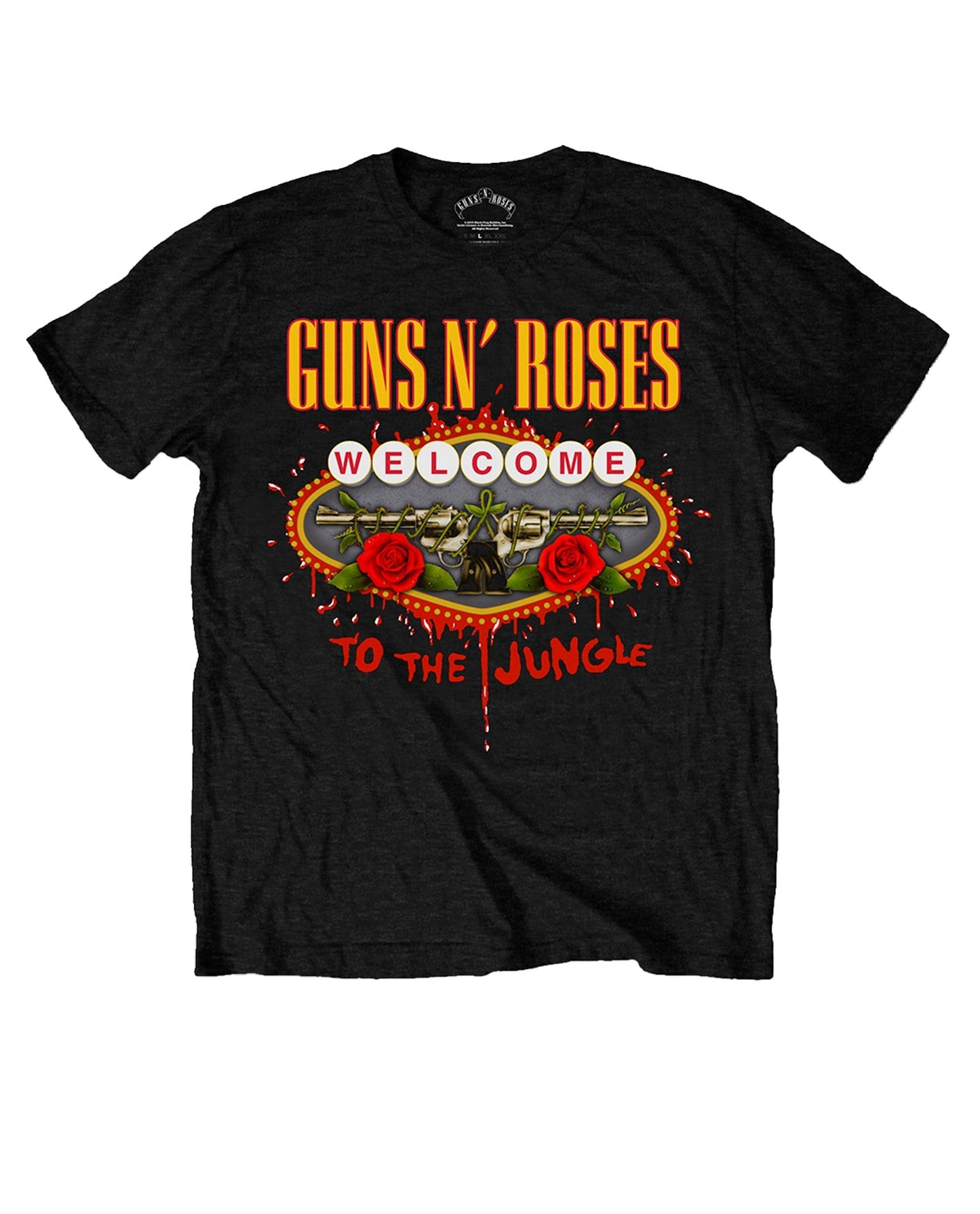 Guns N' Roses - Camiseta "Welcome to the Jungle" Unisex