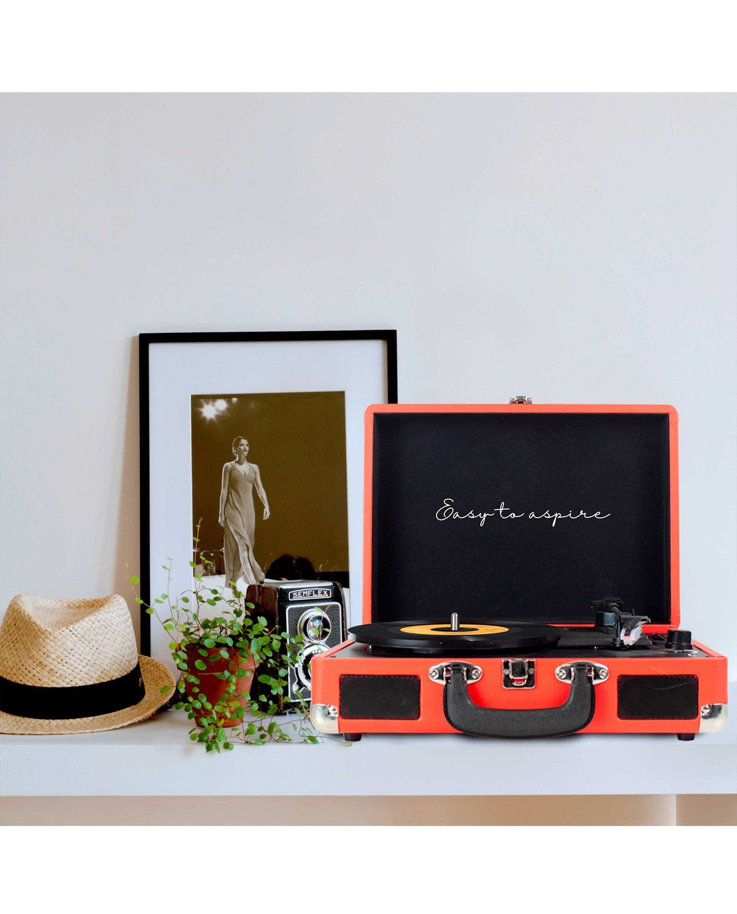 Prixton - Tocadiscos Bluetooth VC400 Rojo