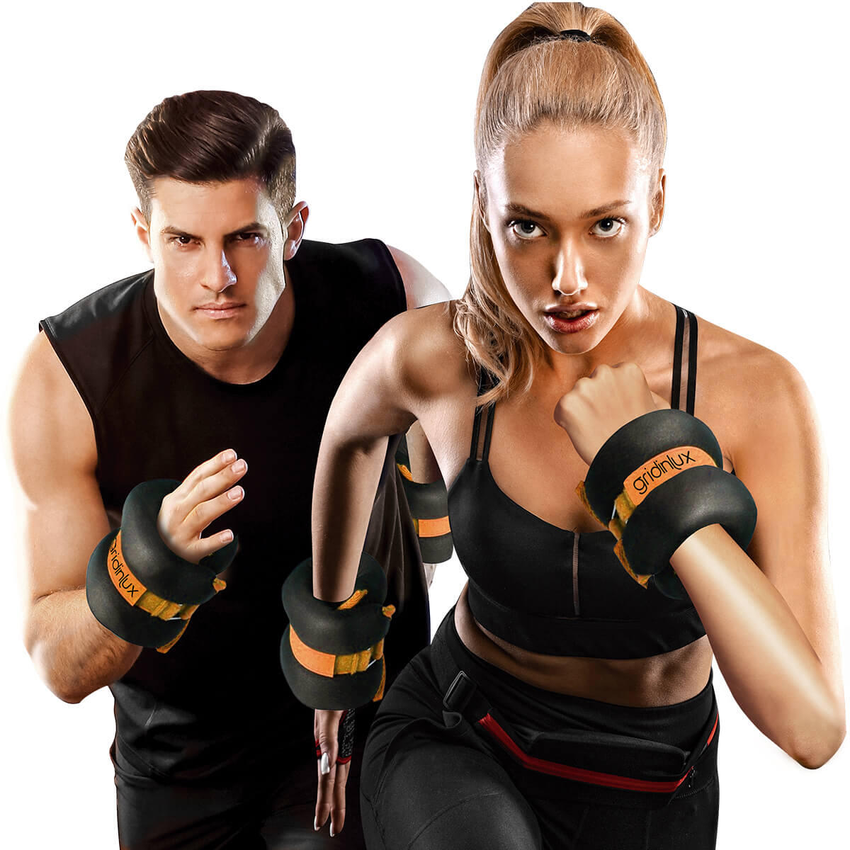 Pesas Lastradas para Tobillo y Muñeca 4KG Correa Ajustable Gridinlux