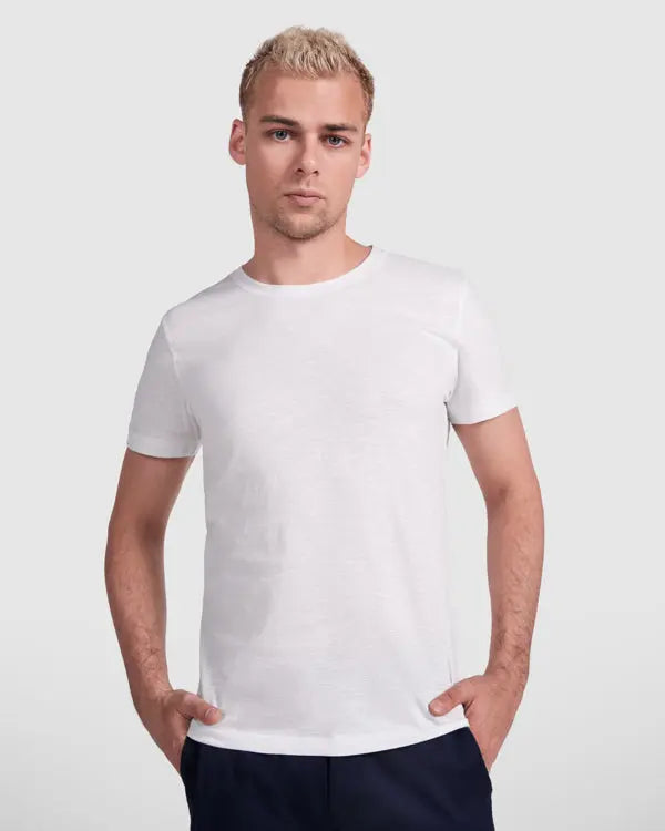 Camiseta de manga corta, en tejido vigoré inclinado Vetonek