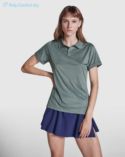 Polo técnico entallado de marga corta para mujer Vetonek