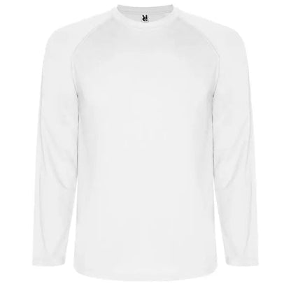 Camiseta técnica de manga larga ranglán, remallada al tono en mangas (sin cortes laterales) Vetonek