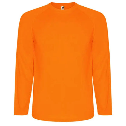 Camiseta técnica de manga larga ranglán, remallada al tono en mangas (sin cortes laterales) Vetonek