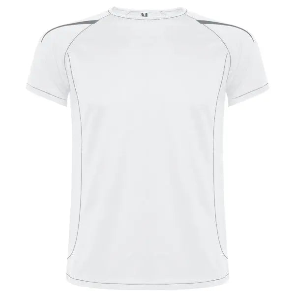 Camiseta técnica en tejido punto liso, de manga corta ranglán, con costuras en contraste en bocamangas, bajo, cuello y laterales Vetonek