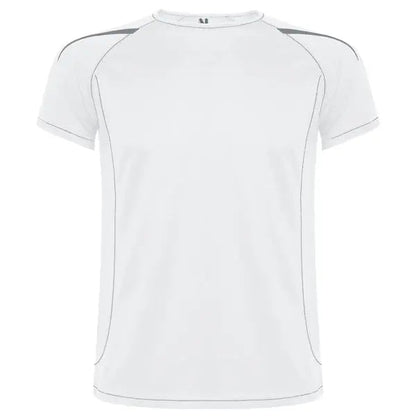 Camiseta técnica en tejido punto liso, de manga corta ranglán, con costuras en contraste en bocamangas, bajo, cuello y laterales Vetonek