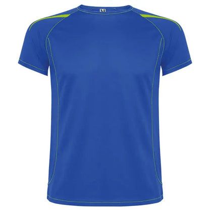 Camiseta técnica en tejido punto liso, de manga corta ranglán, con costuras en contraste en bocamangas, bajo, cuello y laterales Vetonek