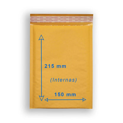 TELECAJAS | 100 Sobres 150x215 mm Acolchados 13C | Pack 100 con Burbuja Protectora y Autocierre | Envíos Seguros de Objetos Frágiles y Correspondencia A5 | Pack de 100