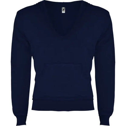 Sudadera con capucha y escote pronunciado en forma de V, ribeteado en el mismo tejido Vetonek