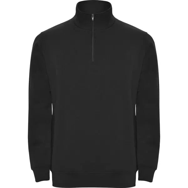 Sudadera con media cremallera a tono y cuello alto Vetonek