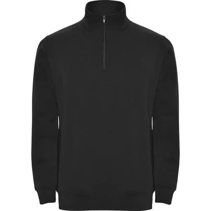 Sudadera con media cremallera a tono y cuello alto Vetonek