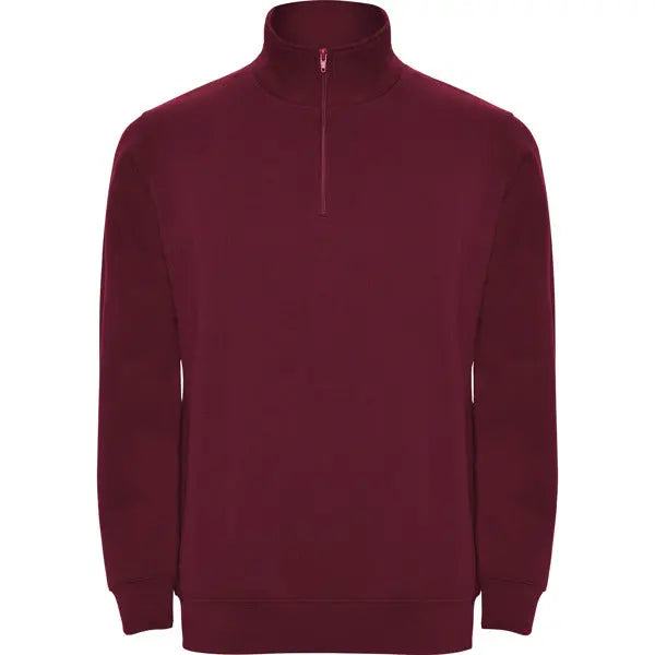 Sudadera con media cremallera a tono y cuello alto Vetonek