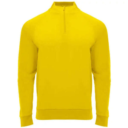 Sudadera de manga ranglán, con Interior perchado, cuello con media cremallera y cubrecosturas de refuerzo en su interior a tono Vetonek