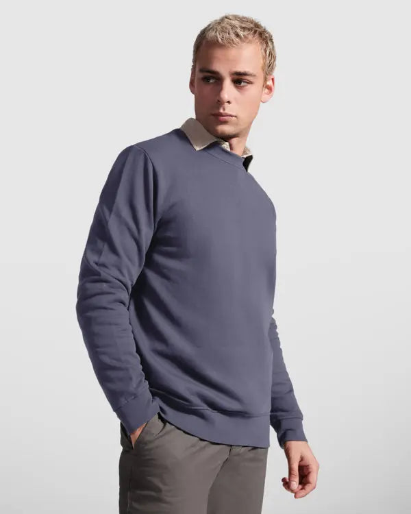 Sudadera de algodón con diseño clásico, y felpa perchada en el interior Vetonek