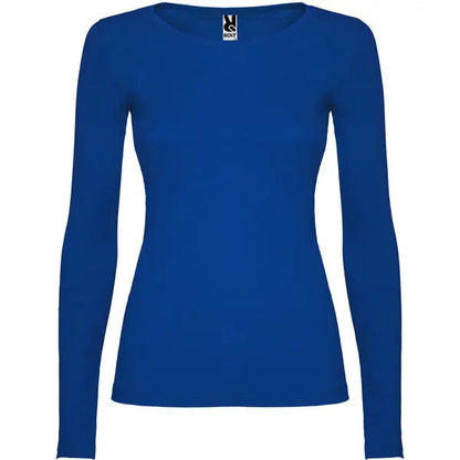 Camiseta semientallada, de manga larga y cuello acabado con ribete fino Vetonek