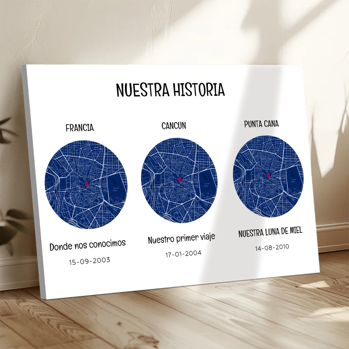 Nuestra historia - Póster personalizado + Cuadro