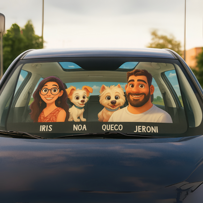 Parasol Estilo Disney – ¡Con tu perro copiloto, al fin del mundo! 🐶🚗