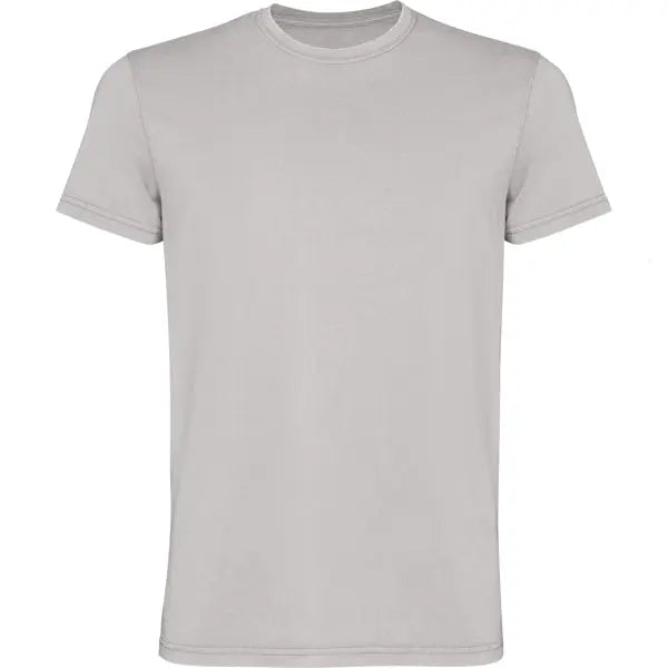 Camiseta de manga corta para hombre, 100% algodón con acabado lavado ácido Vetonek
