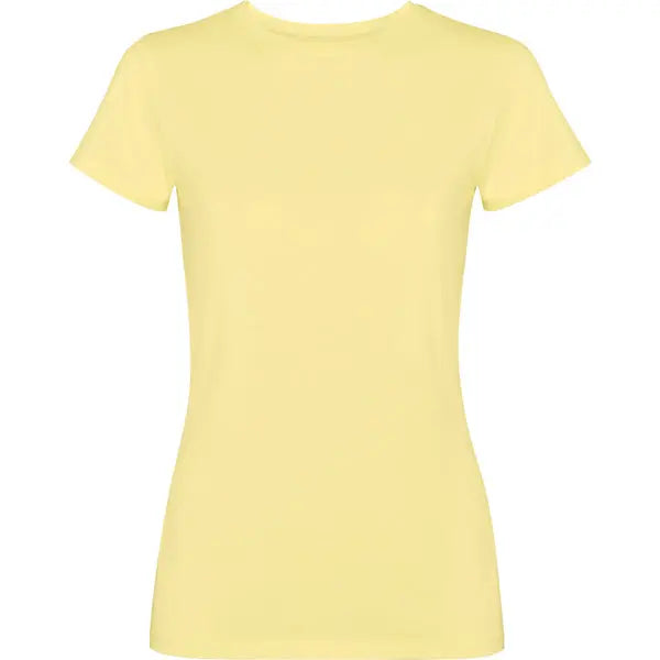 Camiseta de mujer de manga corta100% algodón con acabado lavado ácido Vetonek