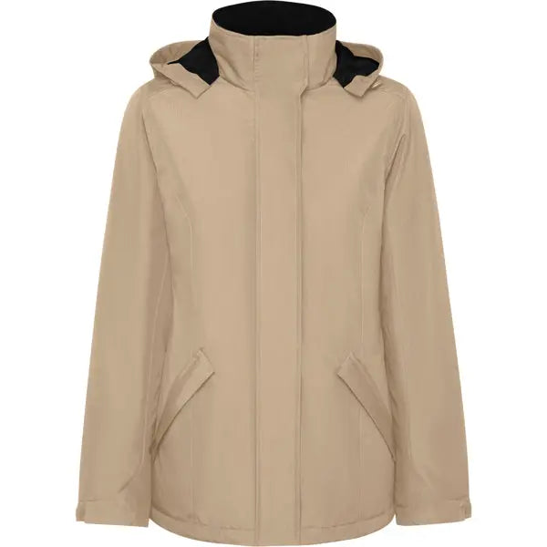 Parka acolchada entallada de tejido impermeable para mujer Vetonek