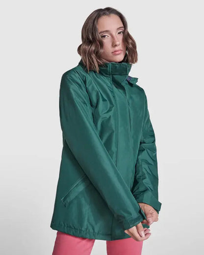 Parka acolchada entallada de tejido impermeable para mujer Vetonek