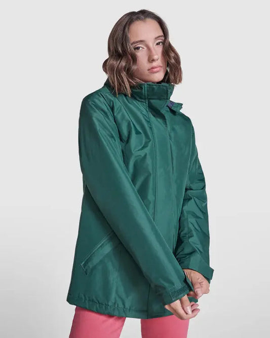 Parka acolchada entallada de tejido impermeable para mujer Vetonek