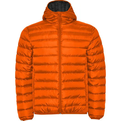 Chaqueta de hombre acolchada con relleno tacto pluma y capucha fija ajustada Vetonek