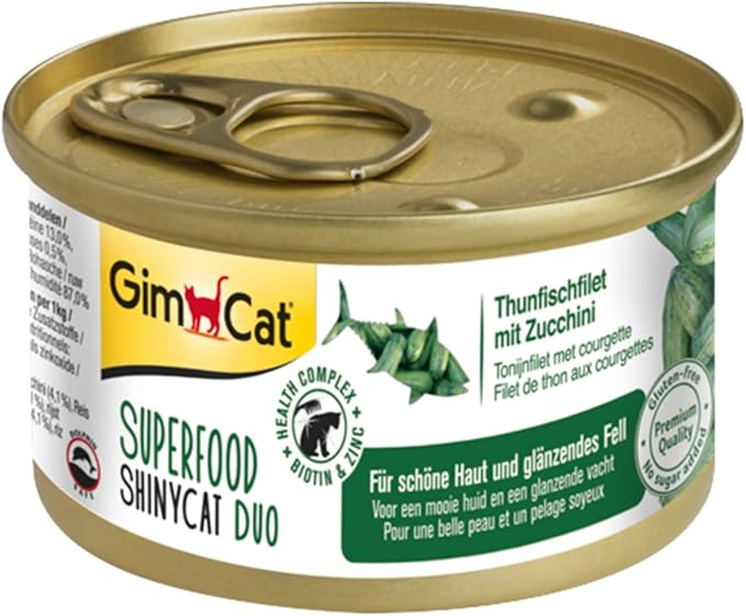 🐟 GimCat ShinyCat Duo – Atún y Calabacín (70 g)