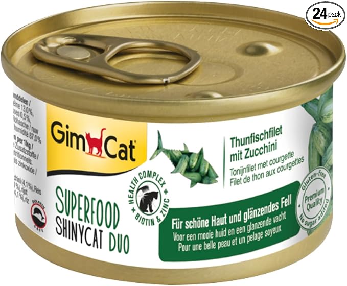 🐟 GimCat ShinyCat Duo – Atún y Calabacín (70 g)