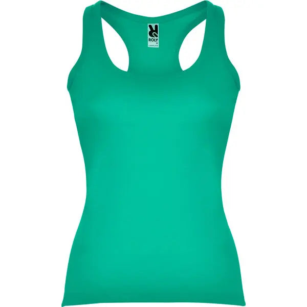 Camiseta entallada, con sisas y escote ribeteado, ancho y enrollado Vetonek