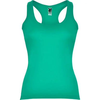 Camiseta entallada, con sisas y escote ribeteado, ancho y enrollado Vetonek