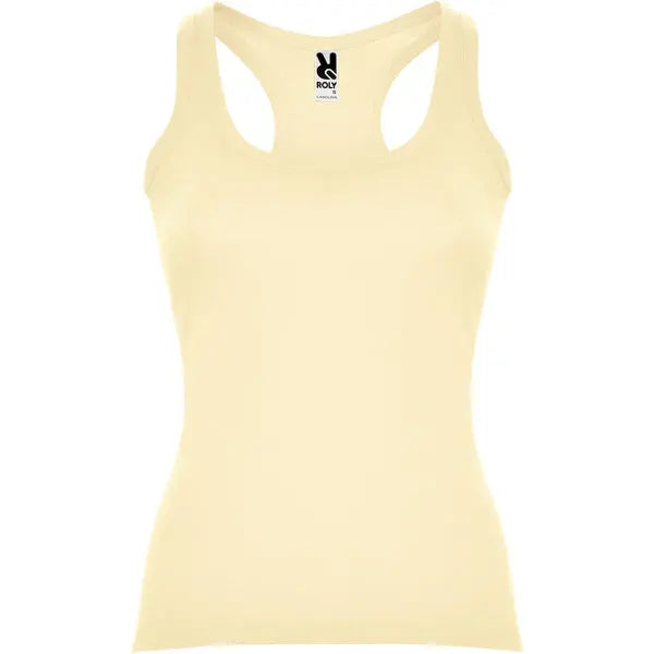 Camiseta entallada, con sisas y escote ribeteado, ancho y enrollado Vetonek