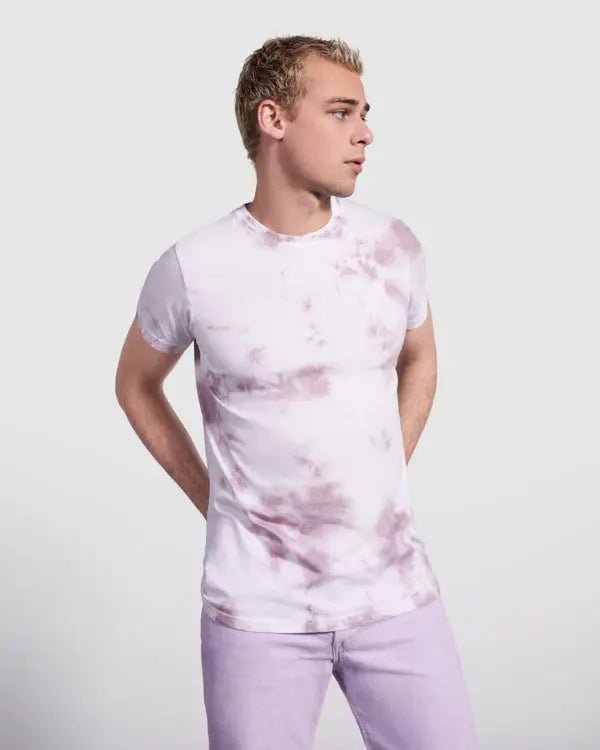 Camiseta tubular de manga corta unisex efecto Tie-Dye Vetonek