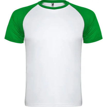 Camiseta deportiva de manga corta estilo ranglan en contraste Vetonek