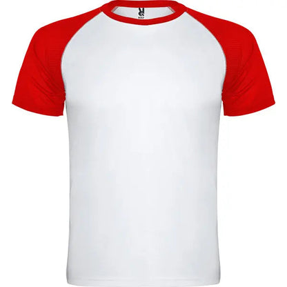 Camiseta deportiva de manga corta estilo ranglan en contraste Vetonek