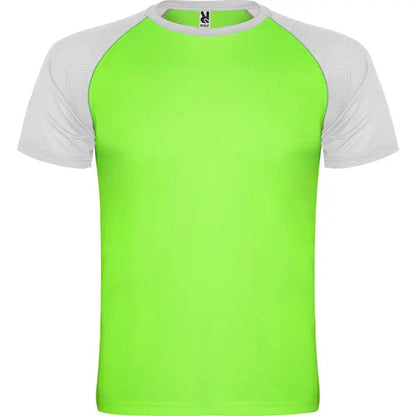 Camiseta deportiva de manga corta estilo ranglan en contraste Vetonek