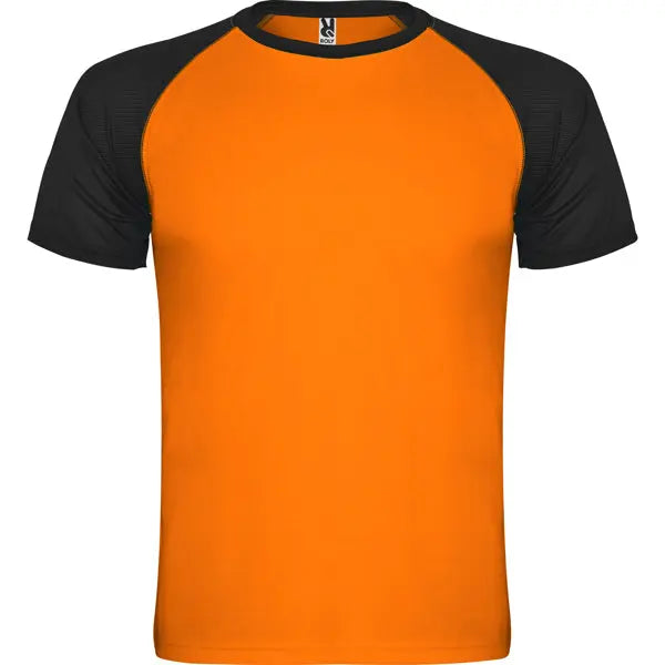 Camiseta deportiva de manga corta estilo ranglan en contraste Vetonek