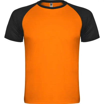 Camiseta deportiva de manga corta estilo ranglan en contraste Vetonek