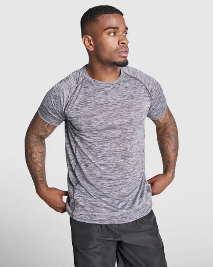 Camiseta técnica de tejido poliéster, manga corta estilo ranglan Vetonek