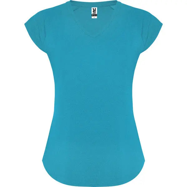 Camiseta técnica multi-deporte de mujer manga corta estilo manga ranglan Vetonek