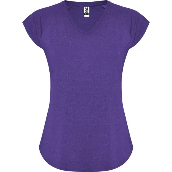 Camiseta técnica multi-deporte de mujer manga corta estilo manga ranglan Vetonek