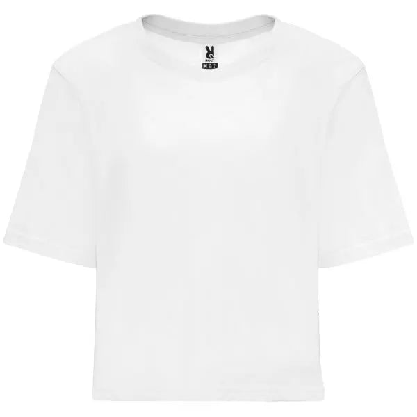 Camiseta de talle corto y holgado para mujer con manga corta Vetonek