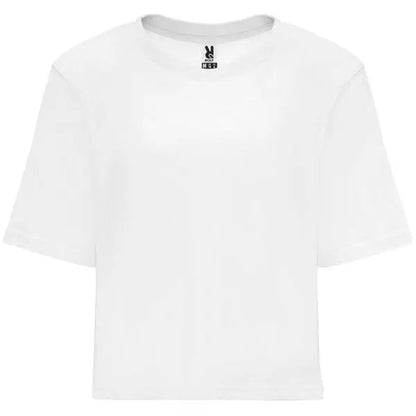 Camiseta de talle corto y holgado para mujer con manga corta Vetonek