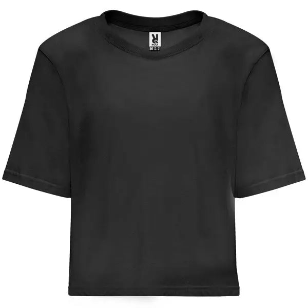 Camiseta de talle corto y holgado para mujer con manga corta Vetonek