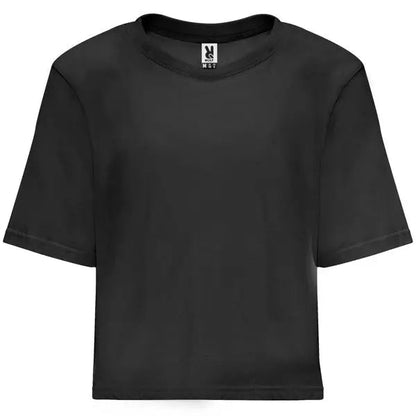 Camiseta de talle corto y holgado para mujer con manga corta Vetonek