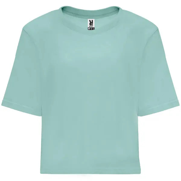 Camiseta de talle corto y holgado para mujer con manga corta Vetonek