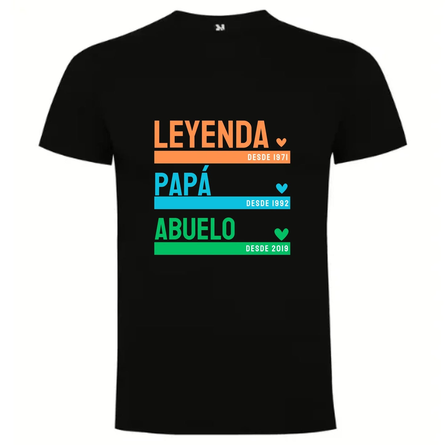 Camiseta Personalizada Papá Abuelo Leyenda