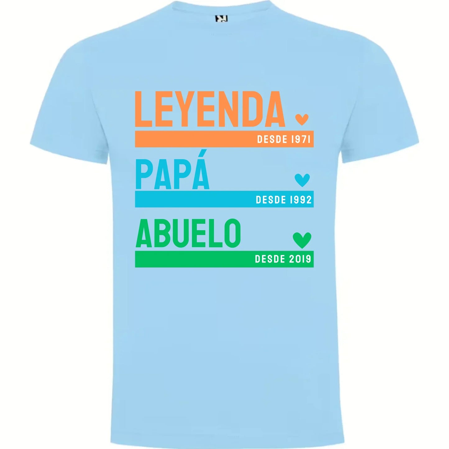 Camiseta Personalizada Papá Abuelo Leyenda