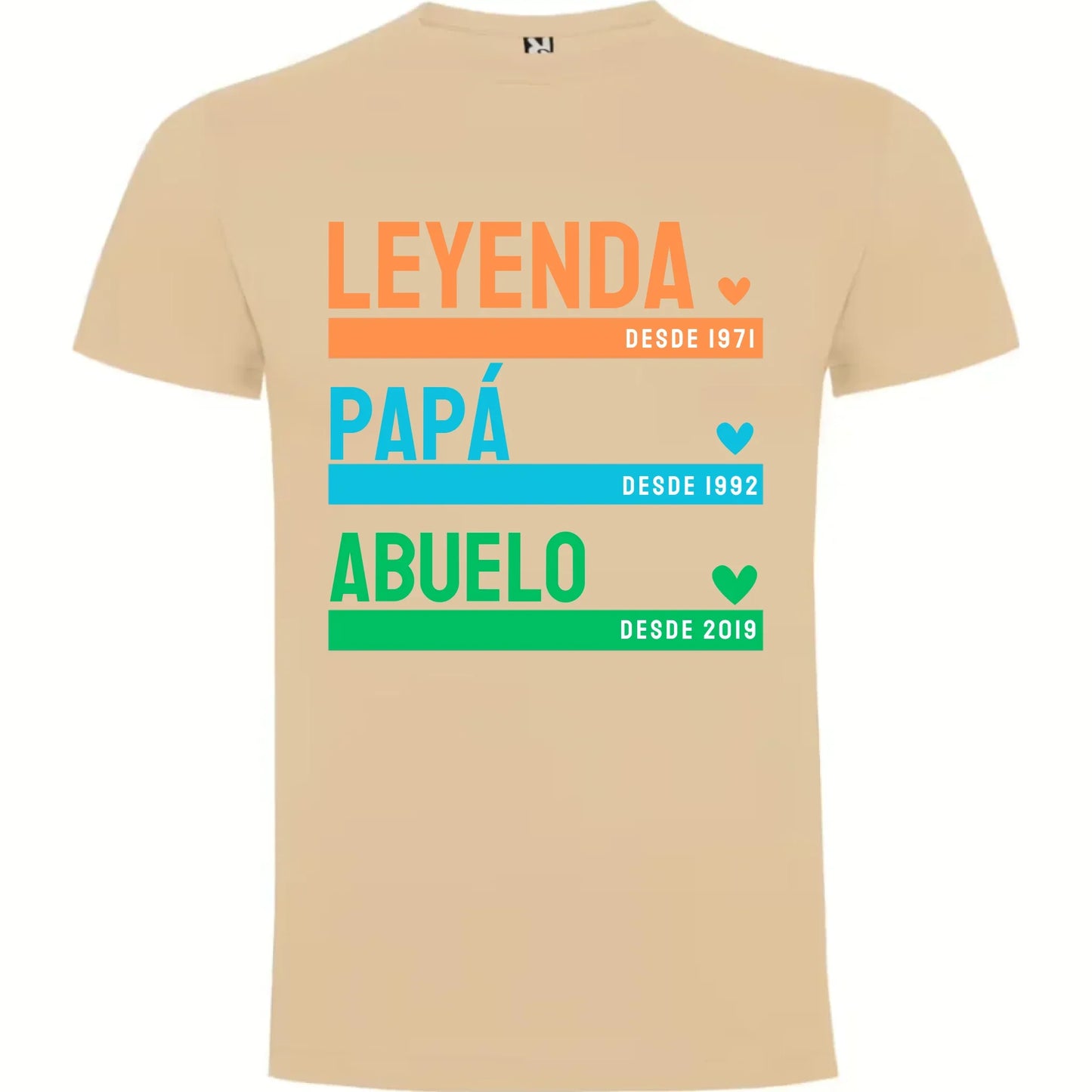 Camiseta Personalizada Papá Abuelo Leyenda